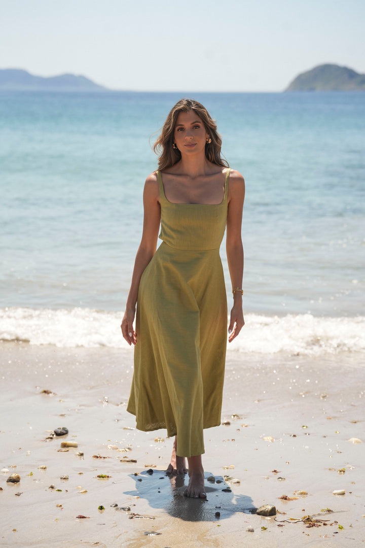 MARTINA GREEN DRESS