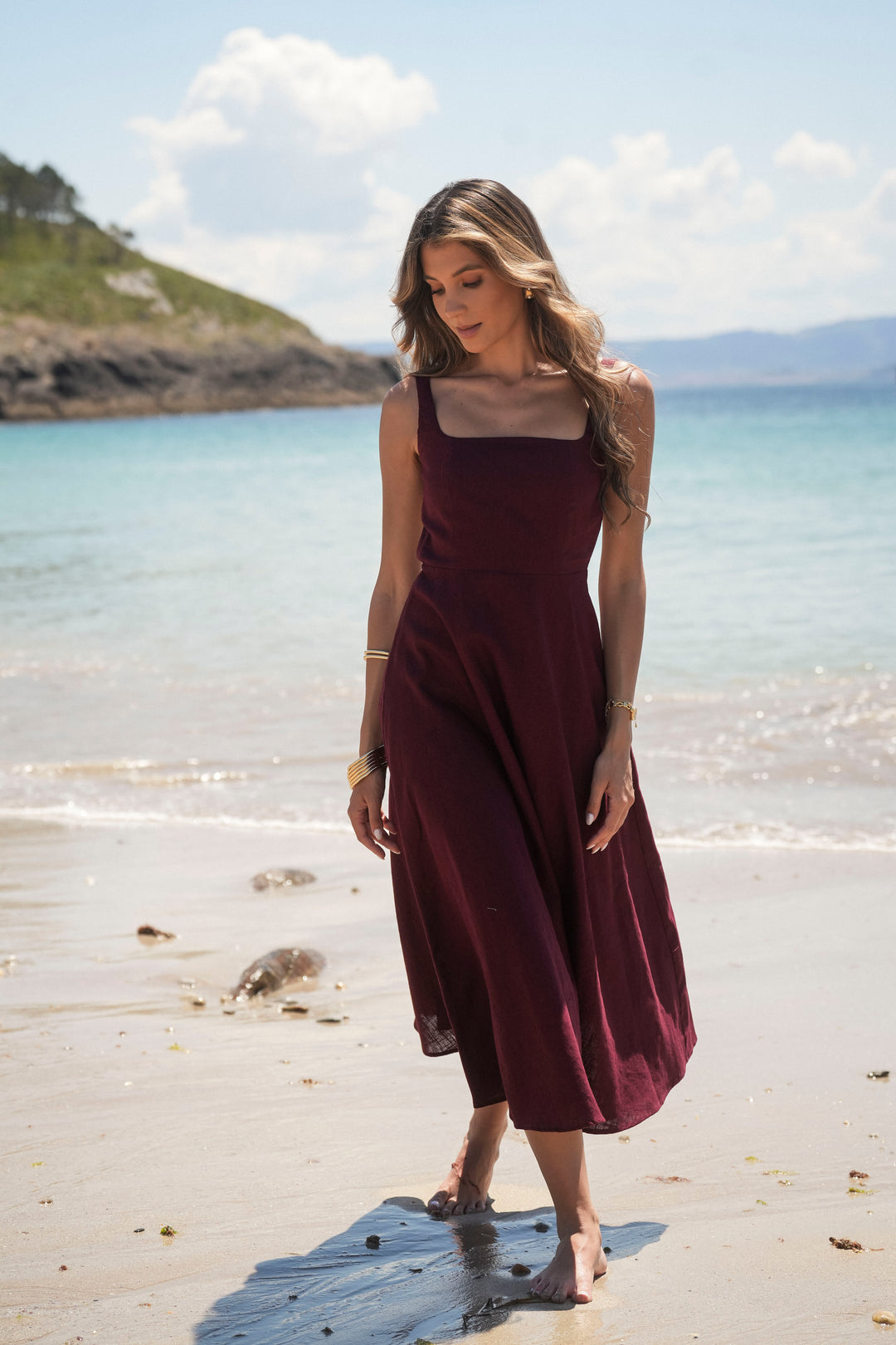 VESTIDO MARTINA BORDEUX