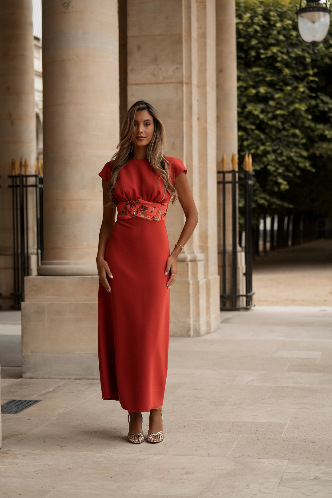 AURÉLIE ORANGE DRESS