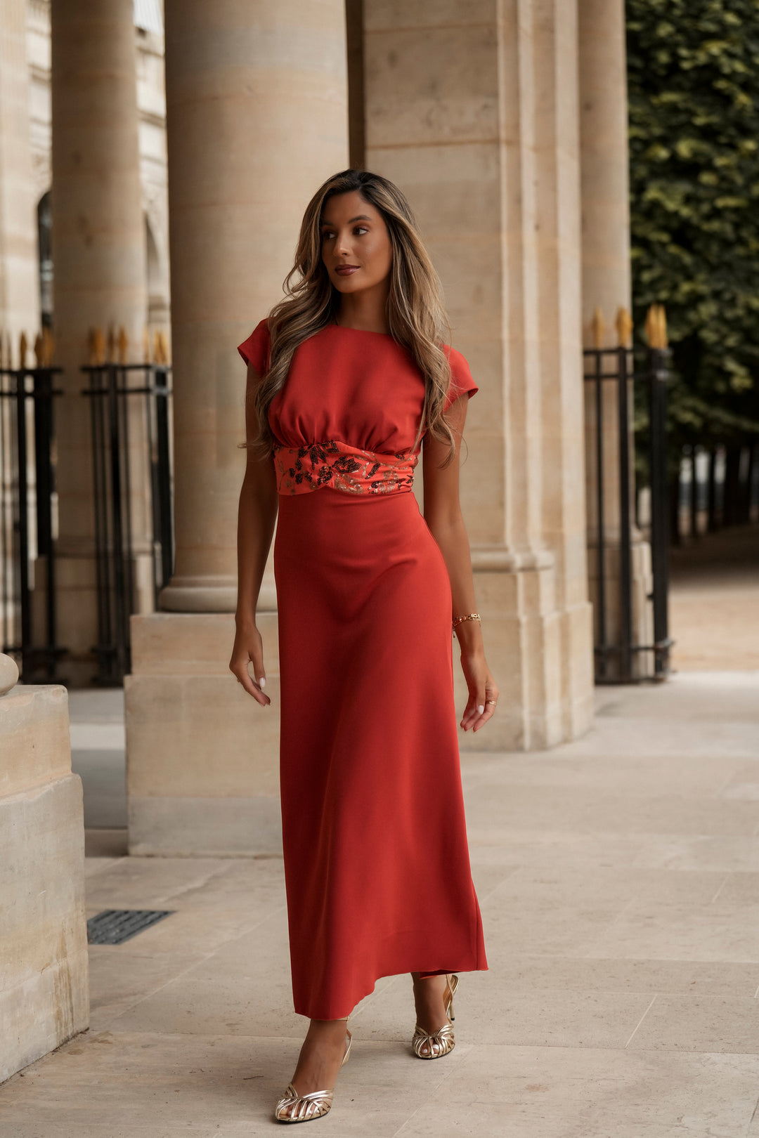 AURÉLIE ORANGE DRESS