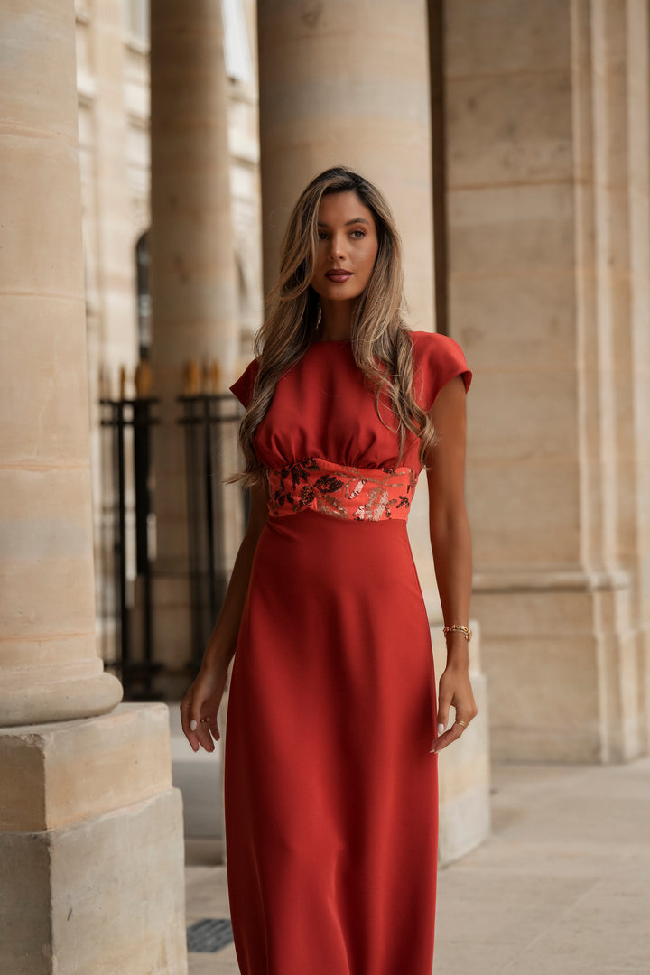 AURÉLIE ORANGE DRESS
