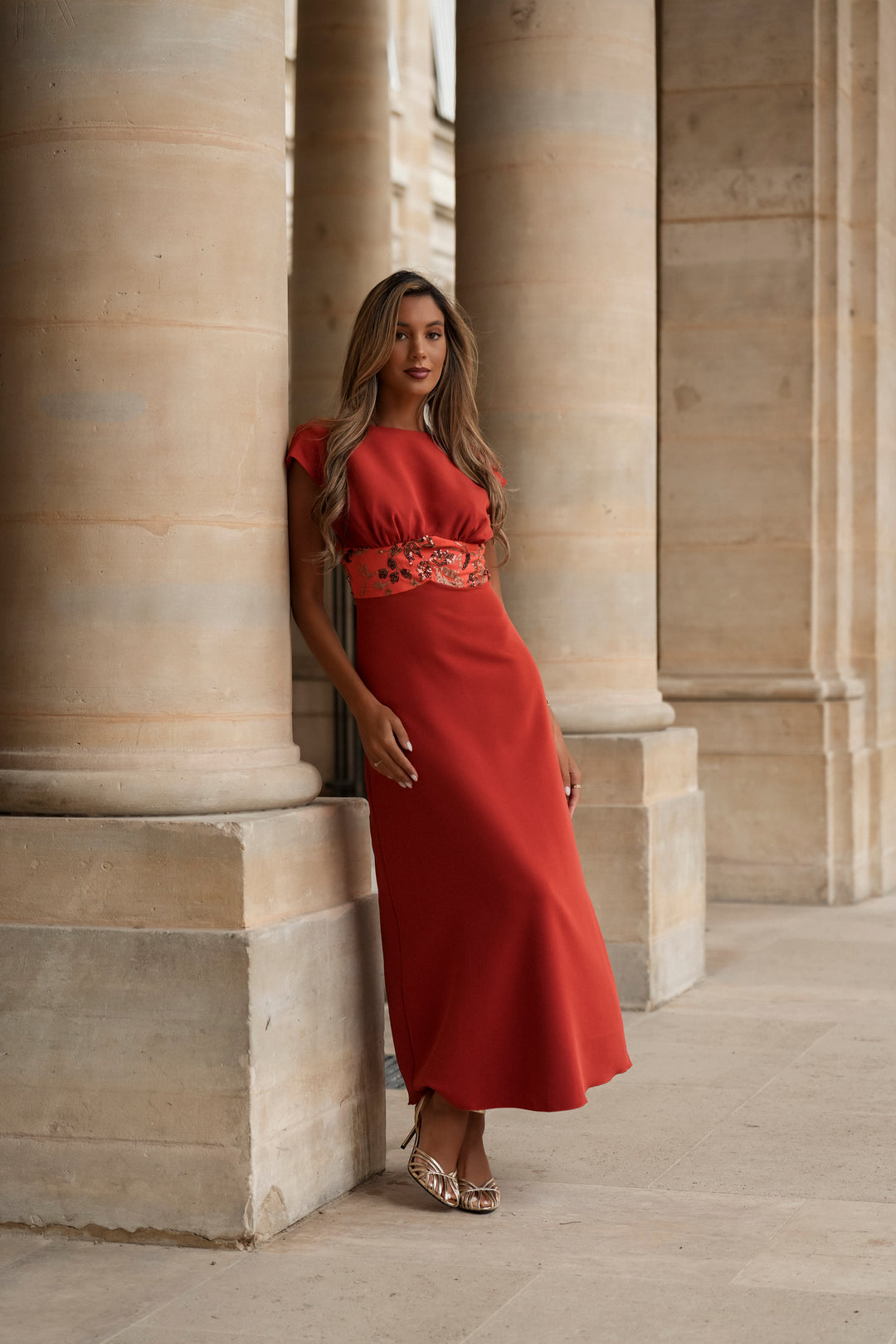 AURÉLIE ORANGE DRESS