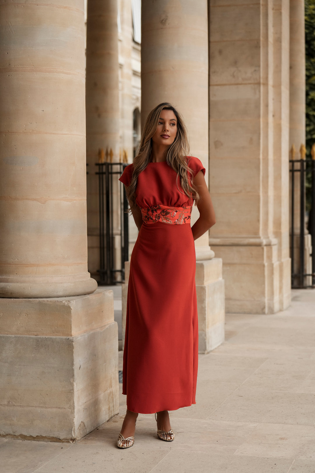 AURÉLIE ORANGE DRESS