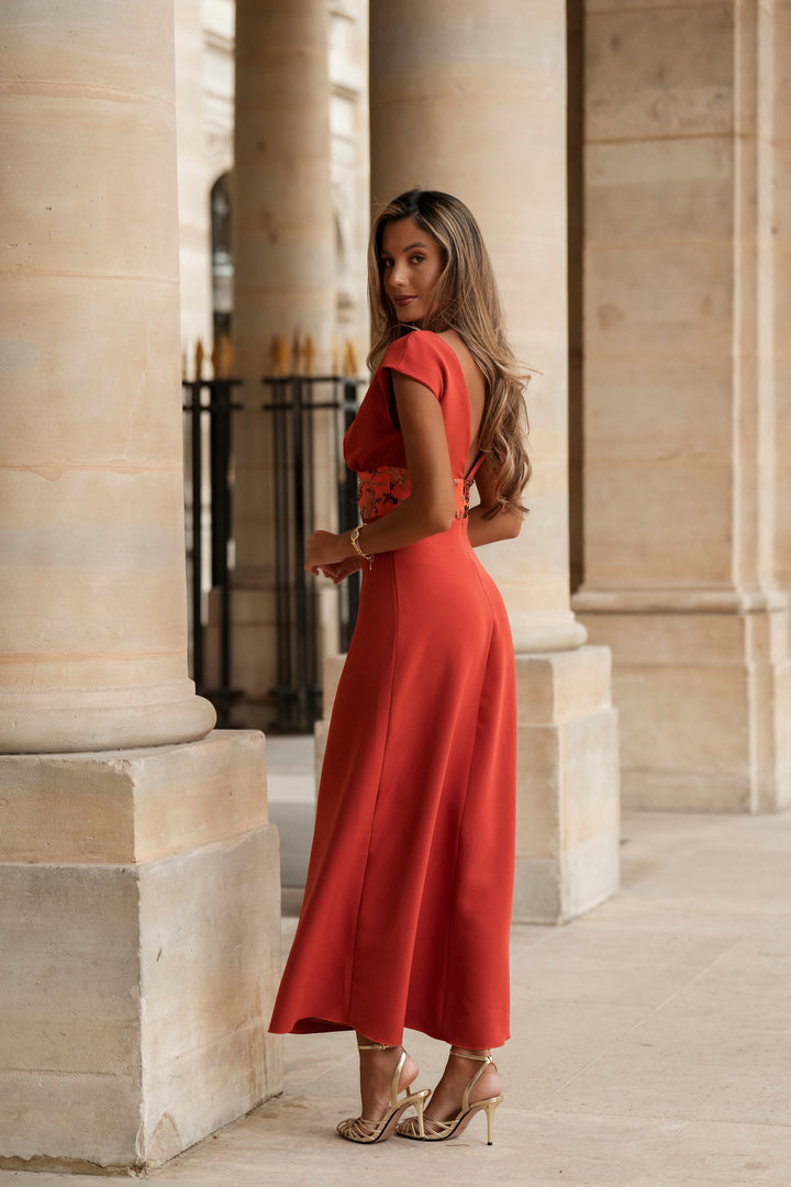 AURÉLIE ORANGE DRESS