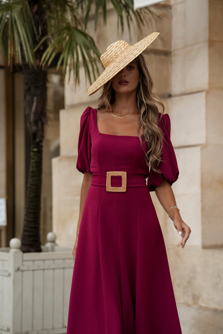 CAMILLE PETROLEUM BLUE DRESS