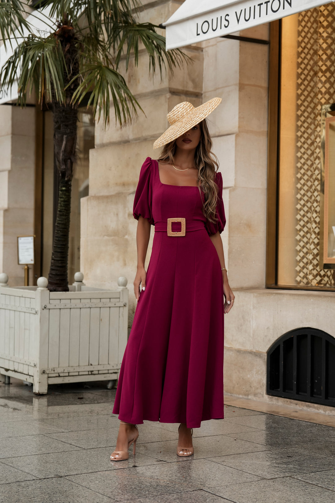 CAMILLE PETROLEUM BLUE DRESS