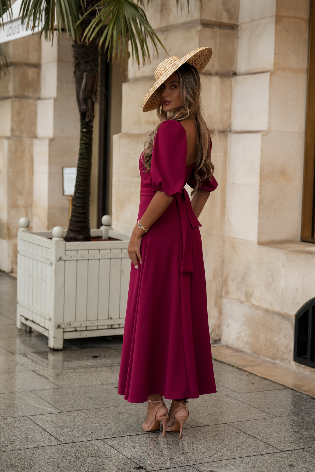 CAMILLE PETROLEUM BLUE DRESS