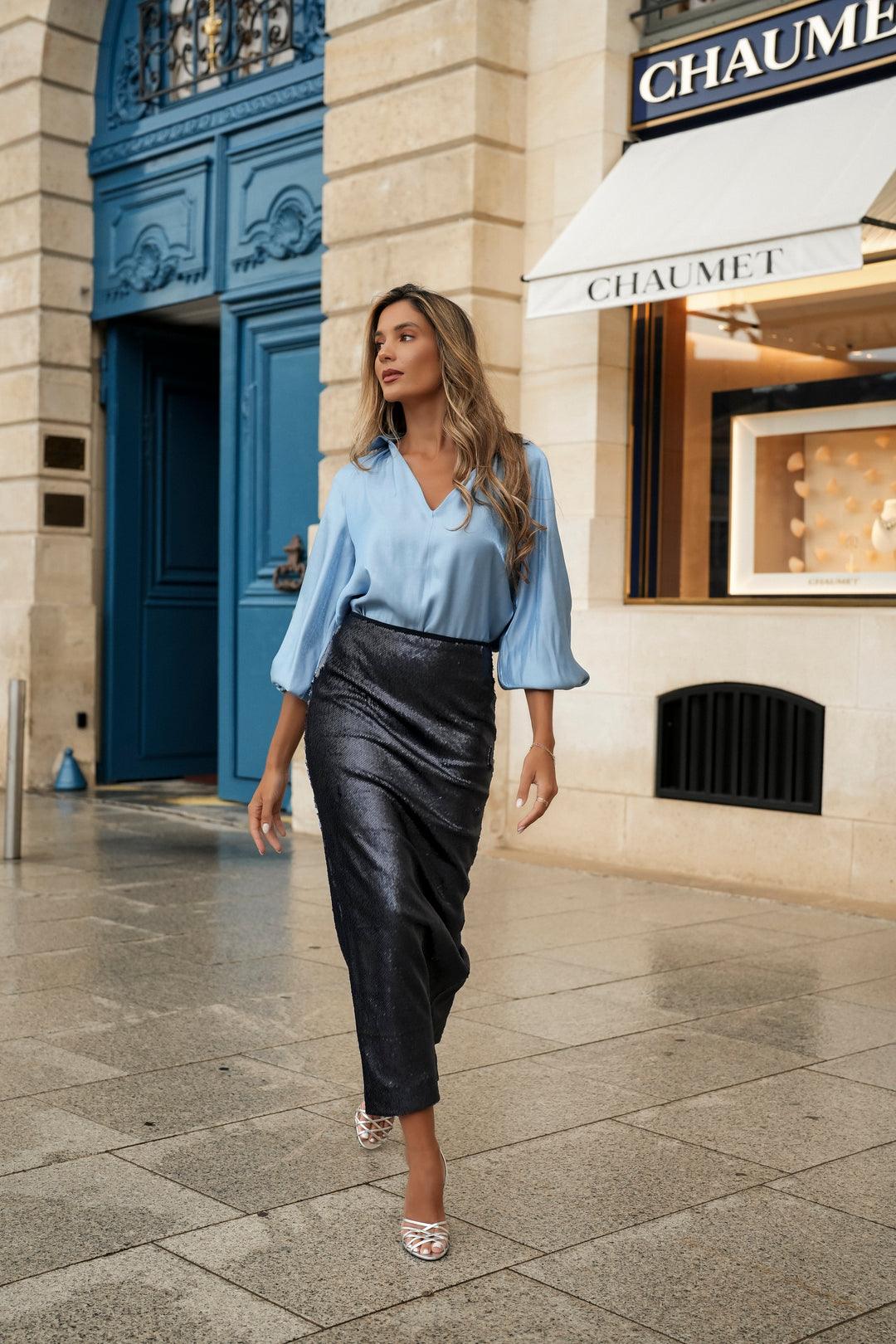 NAVY BLUE ATHENA SKIRT