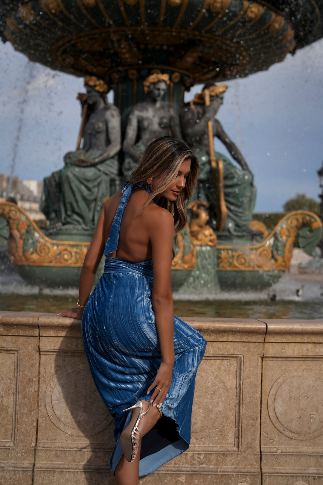 CONSTANCE BLUE DRESS