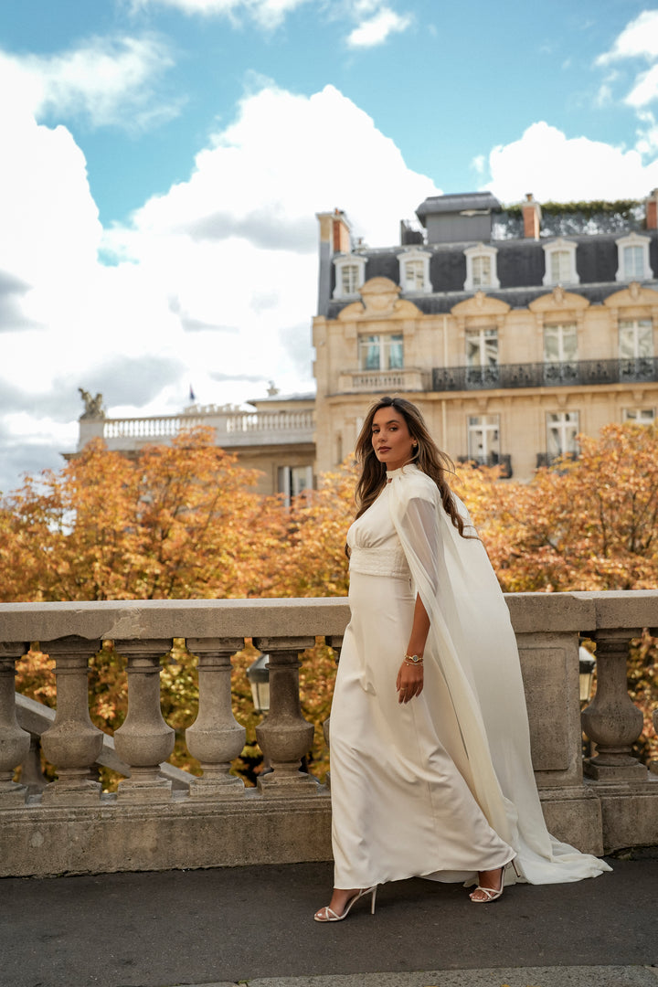 AURÉLIE BEIGE DRESS