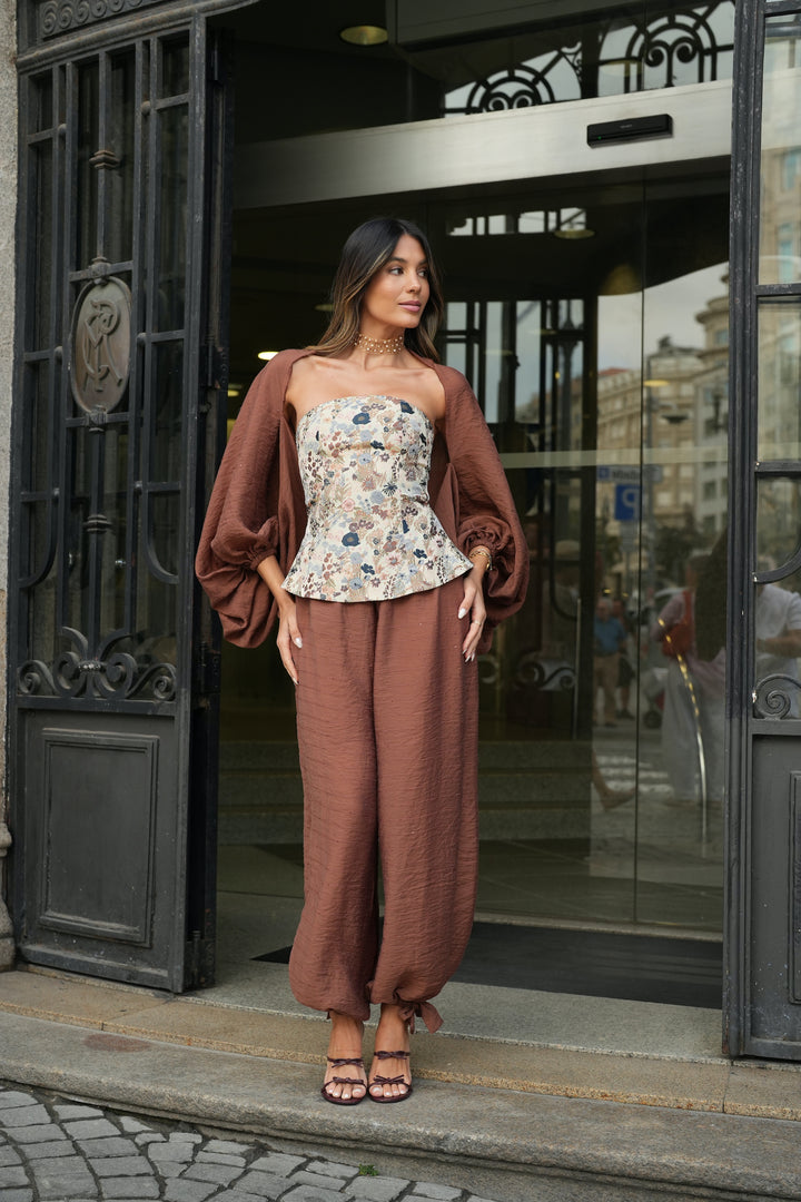 PANTALON TANGER MARRON