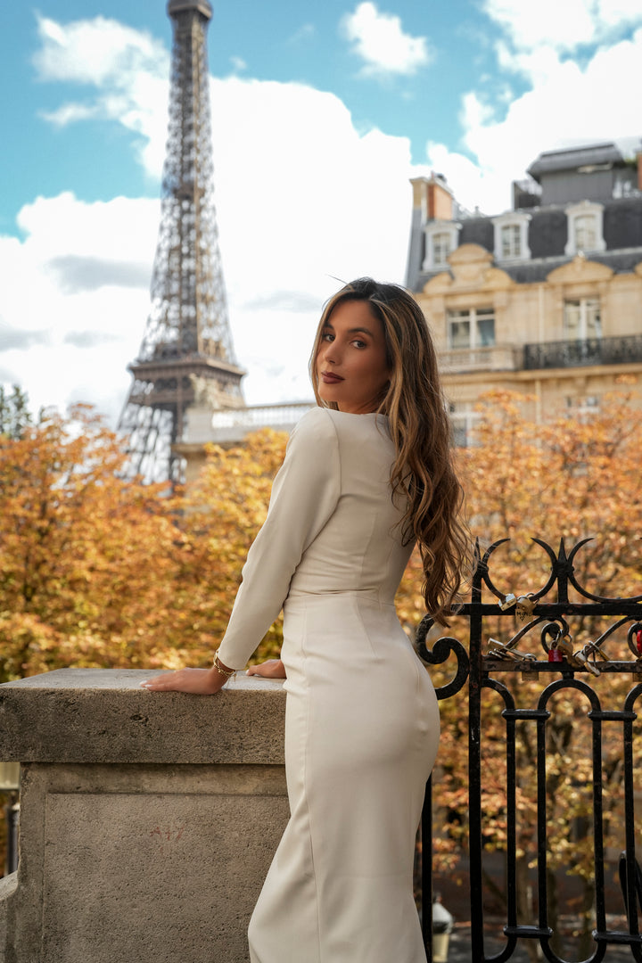 SELINA BEIGE DRESS