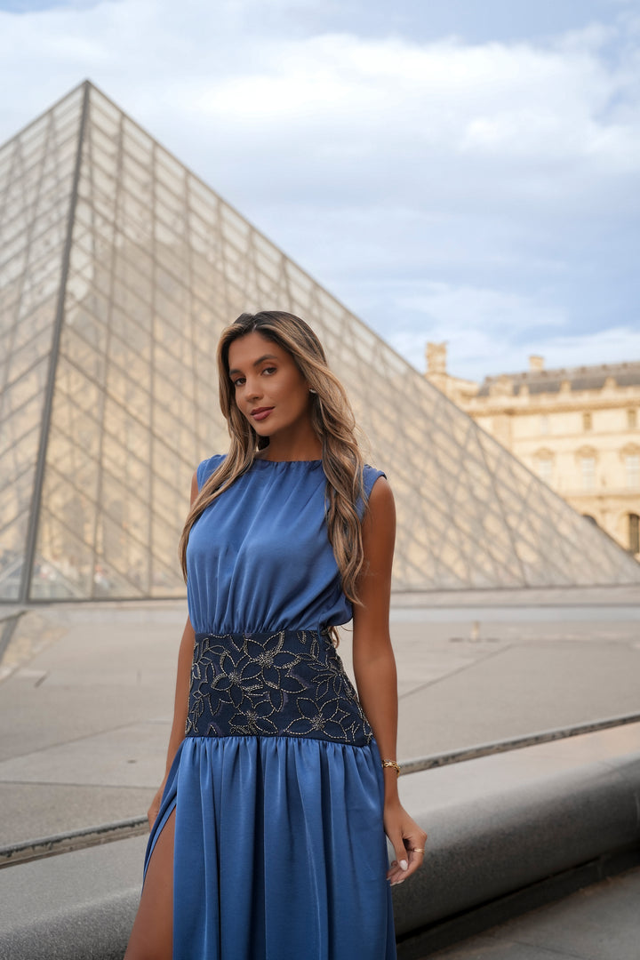 LOUVRE BLUE DRESS
