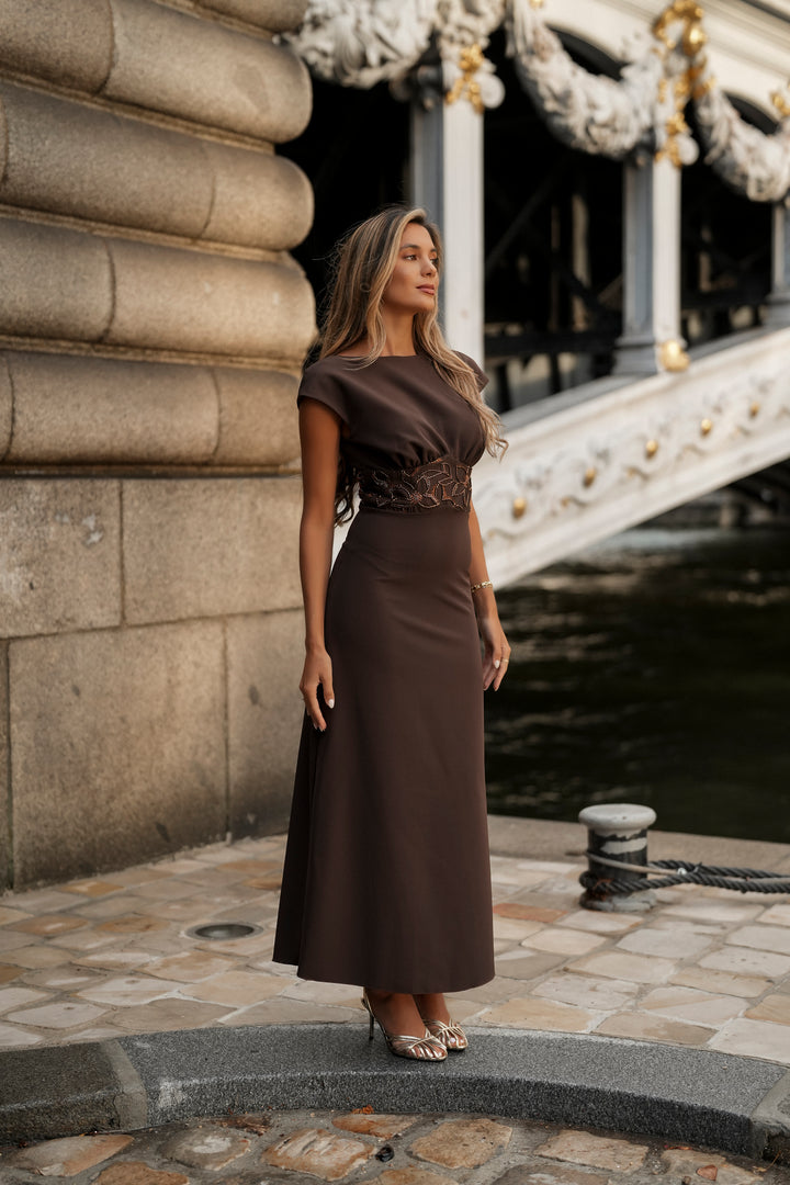 AURÉLIE BROWN DRESS