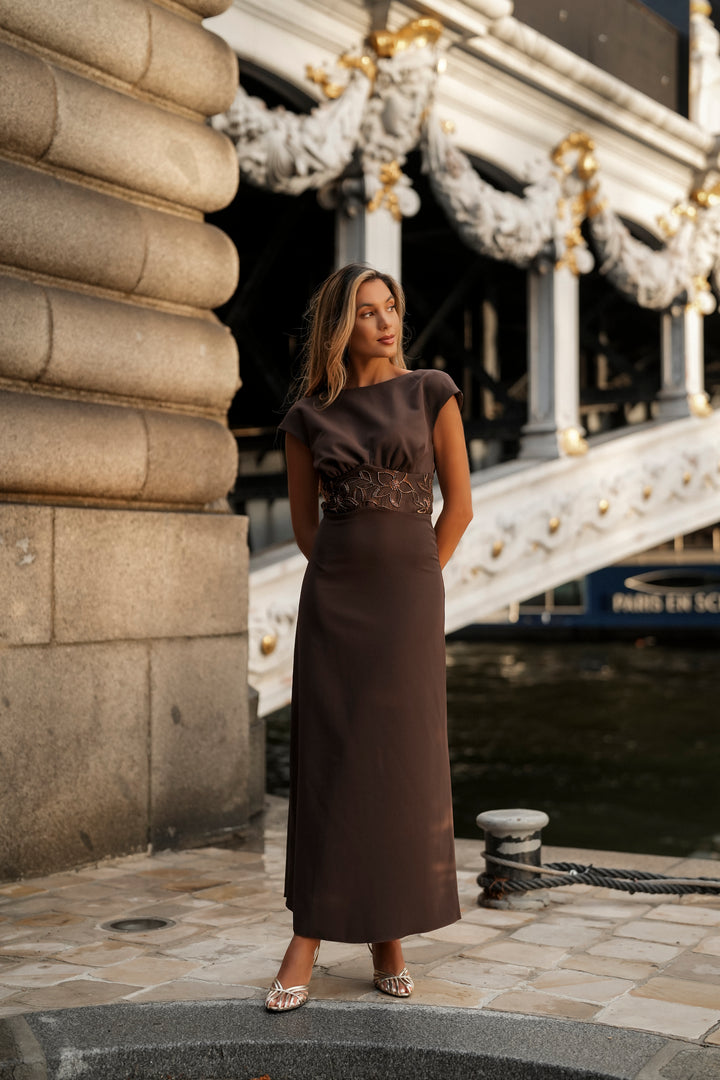 AURÉLIE BROWN DRESS