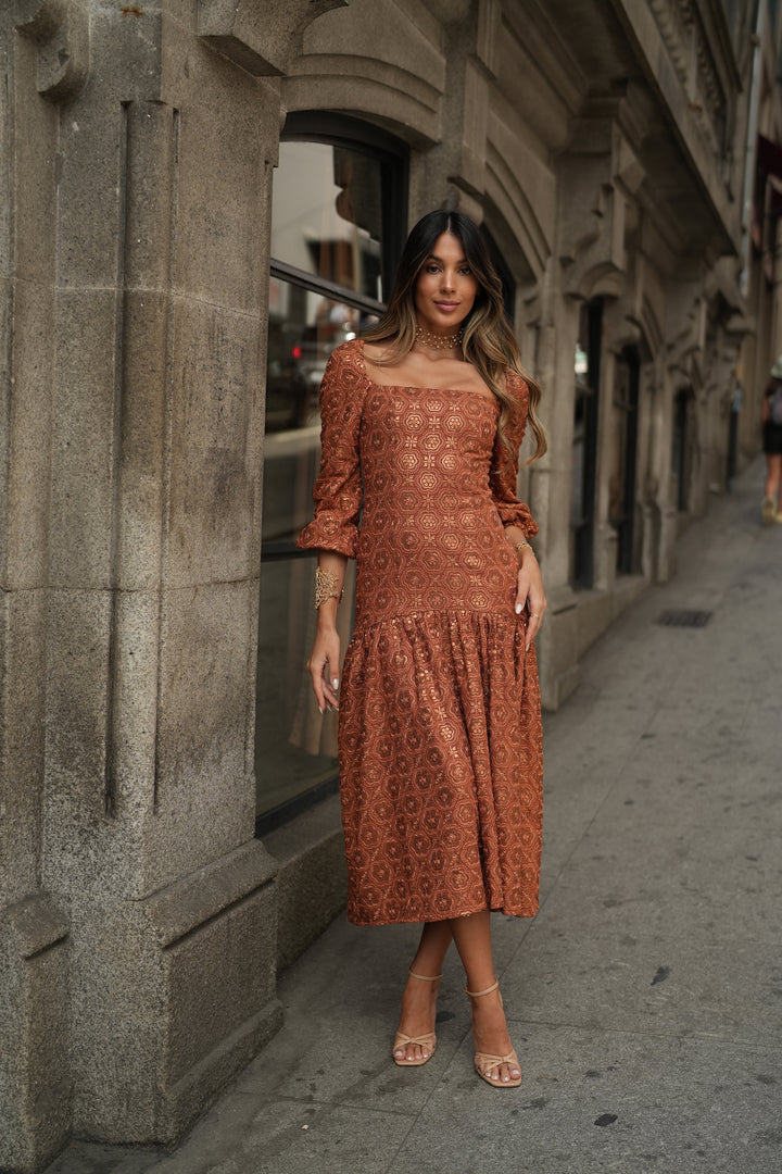 VESTIDO ADELAIDA TERRACOTA