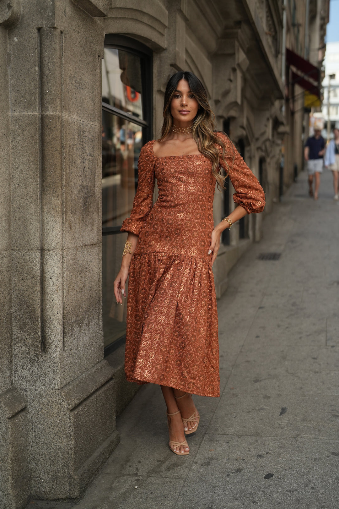 VESTIDO ADELAIDA TERRACOTA