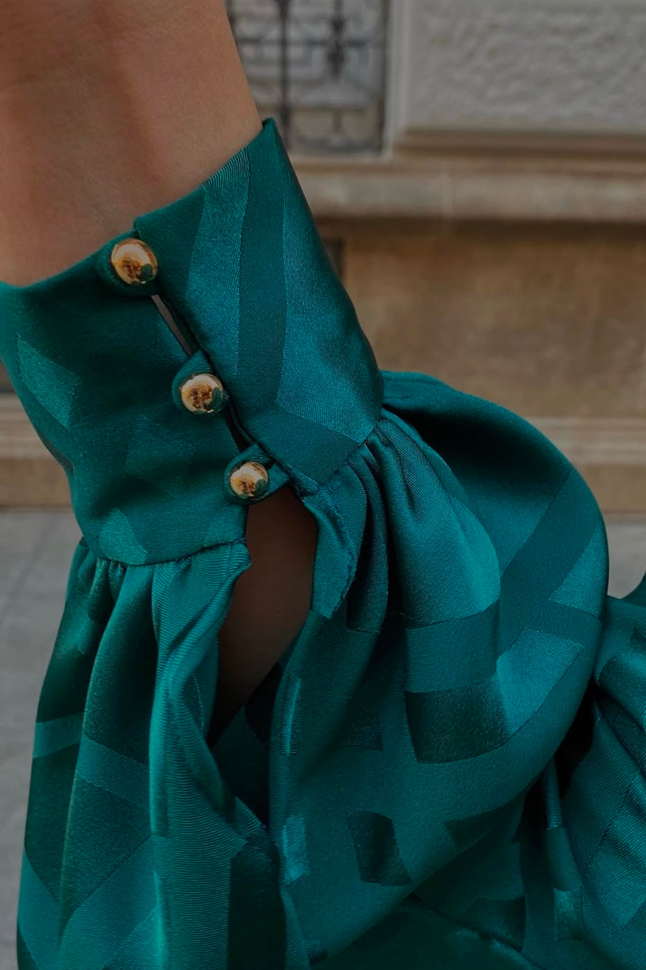 VESTIDO ASIMETRICO JACQUARD