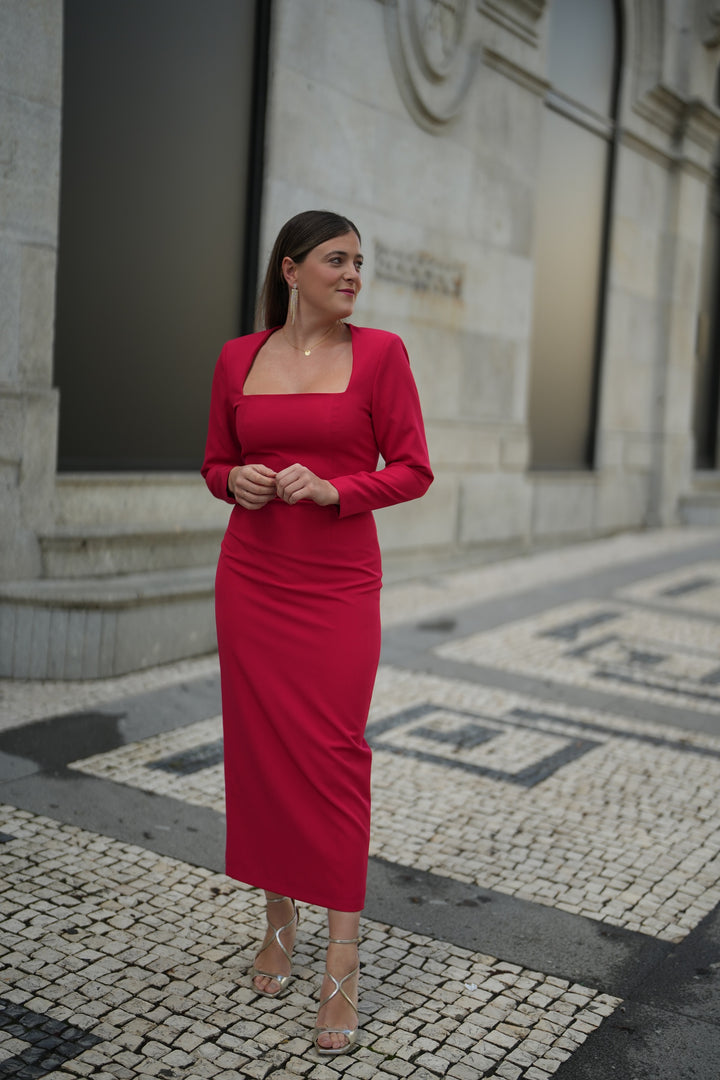 VESTIDO SELINA VERMELHO