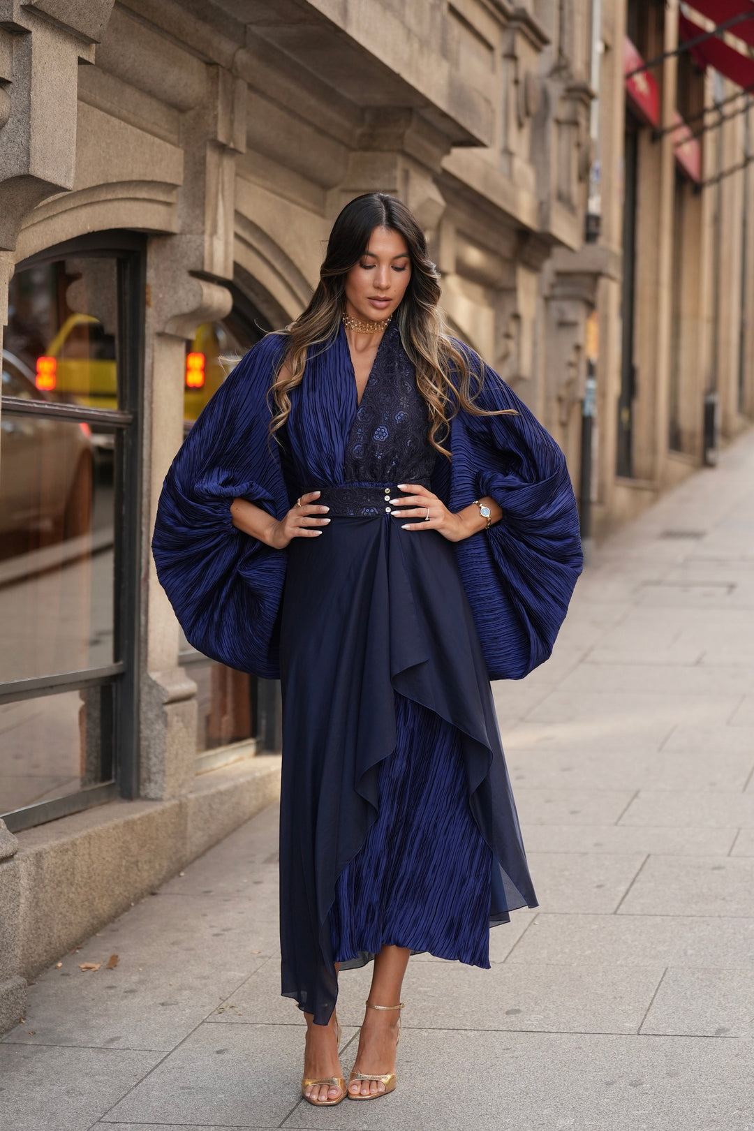 NAVY RIAD DRESS