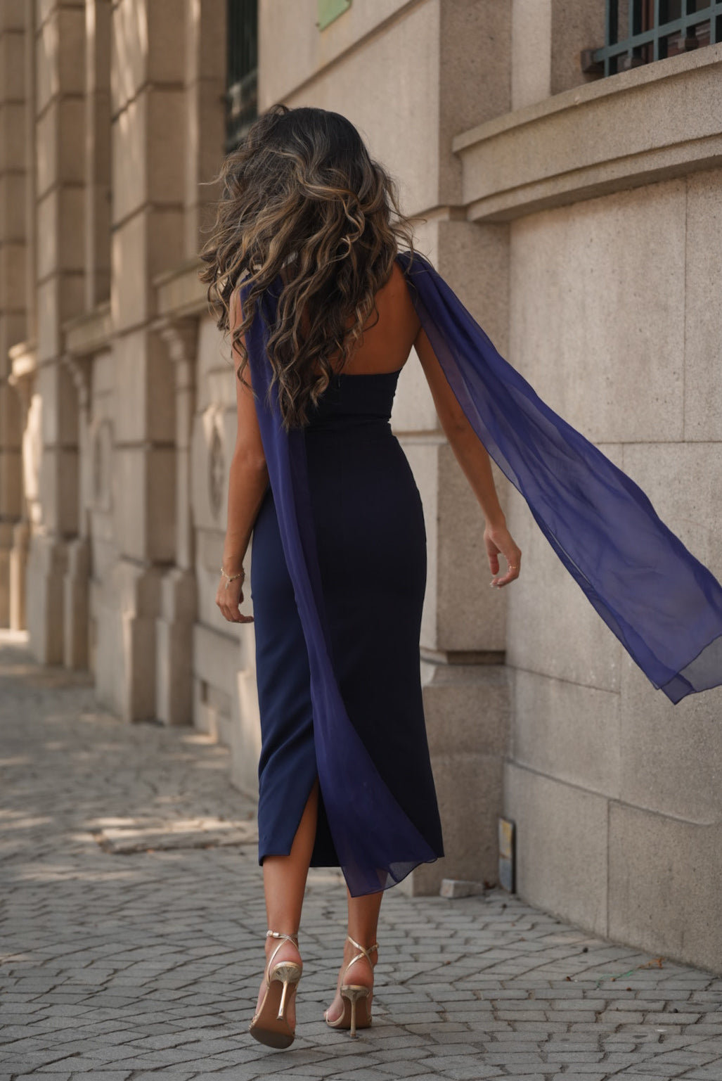 VESTIDO NICOLE AZUL MARINO