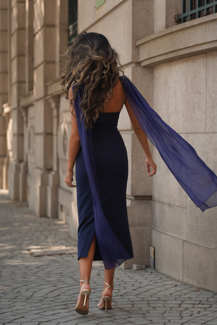 VESTIDO NICOLE AZUL MARINO