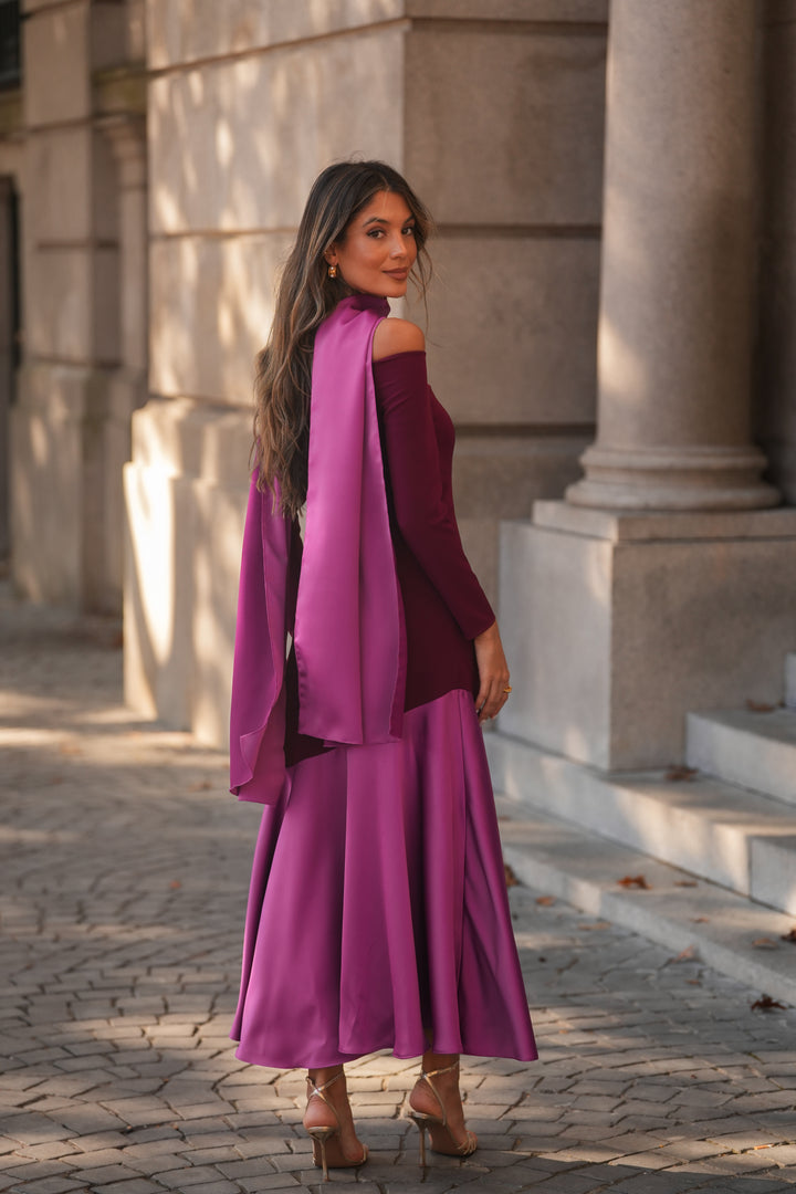 FIONA NAVY BLUE LONG DRESS