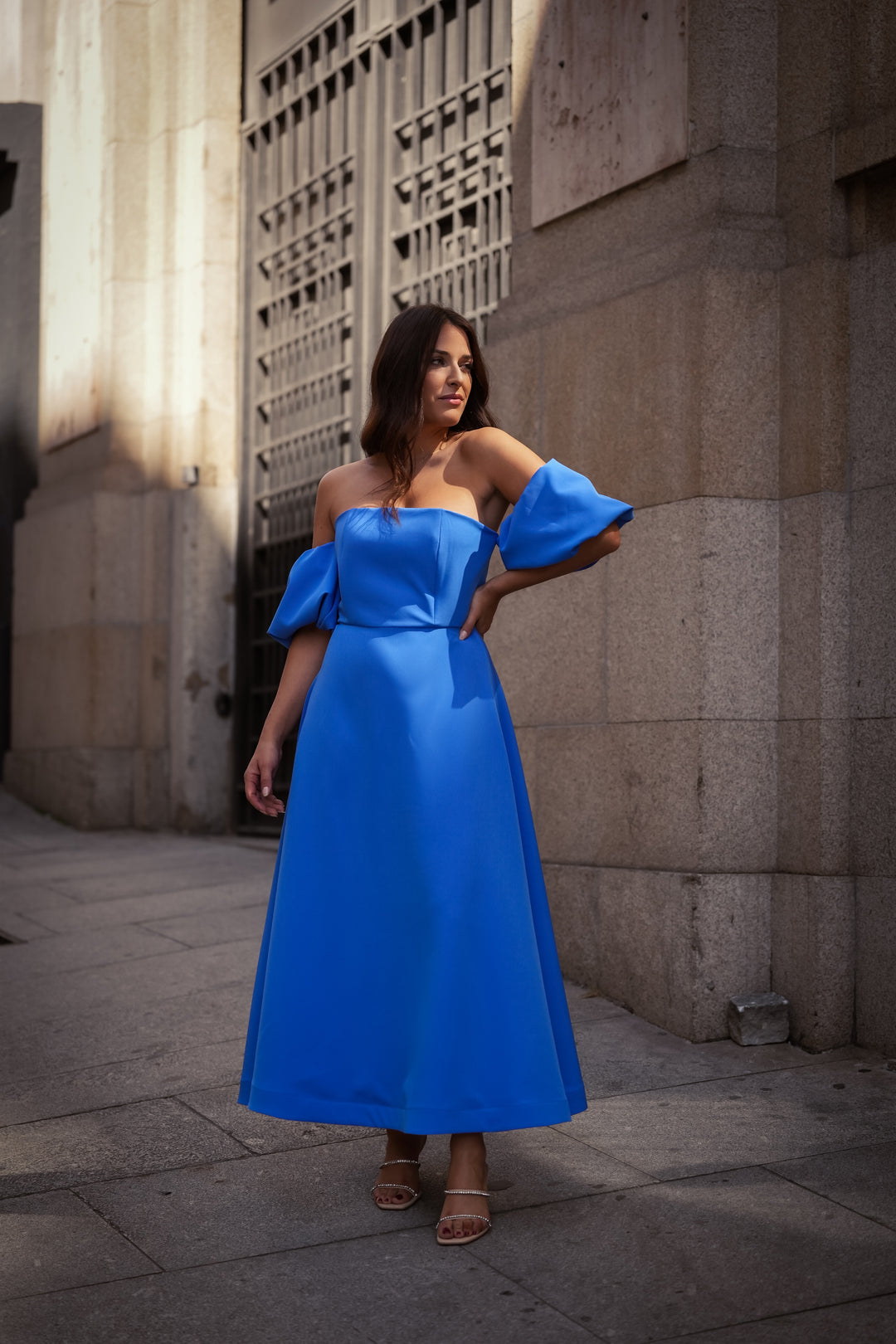 BLUE SINGAPORE DRESS